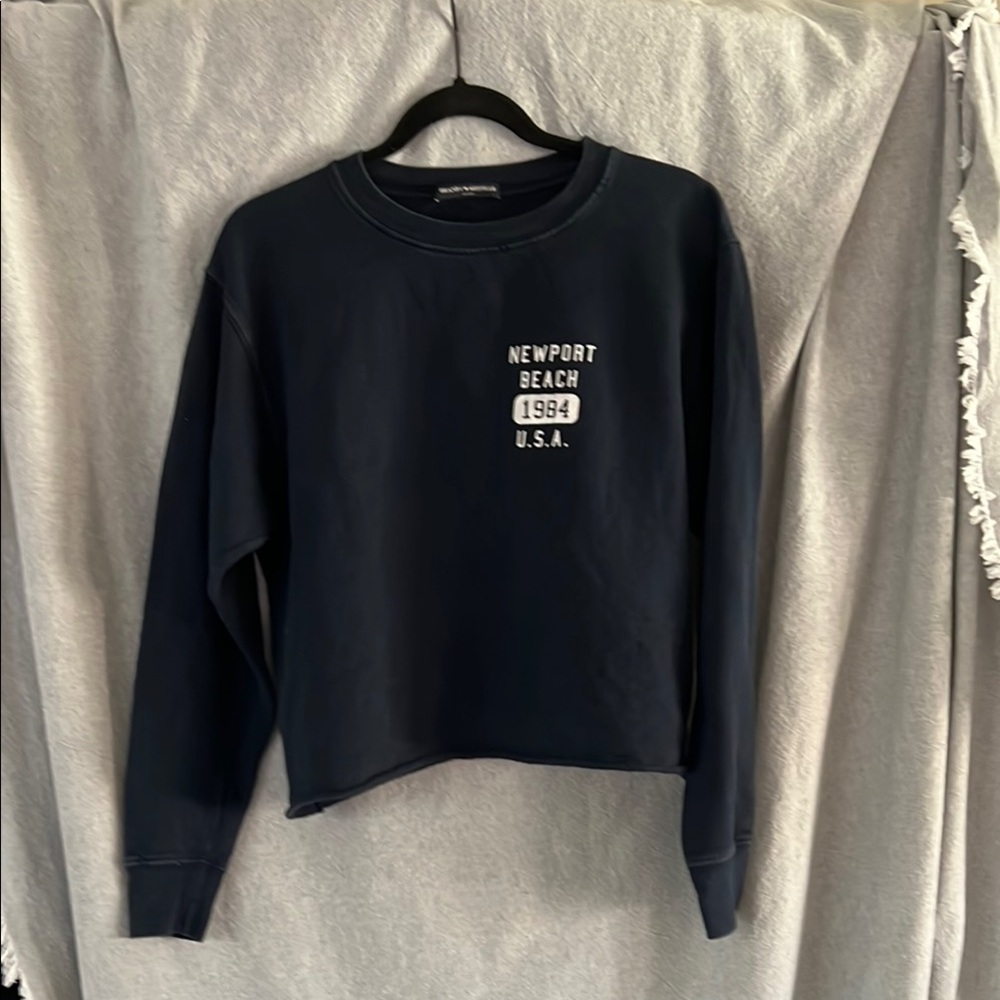 Brandy Melville Dark Blue Newport Beach Sweater
